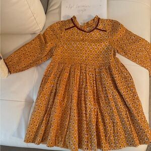 Vintage Style Gold dress Pink Chicken